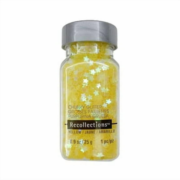 12 Pack: Yellow Daisy Chunky Glitter by Recollections