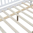thumbnail image 3 of Euroco Pine Wood Full Size Storage Daybed with Drawers, White, 3 of 12