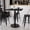 Black, variant on BizChair 36'' Square Natural Laminate Table Top with 24'' Round Bar Height Table Base