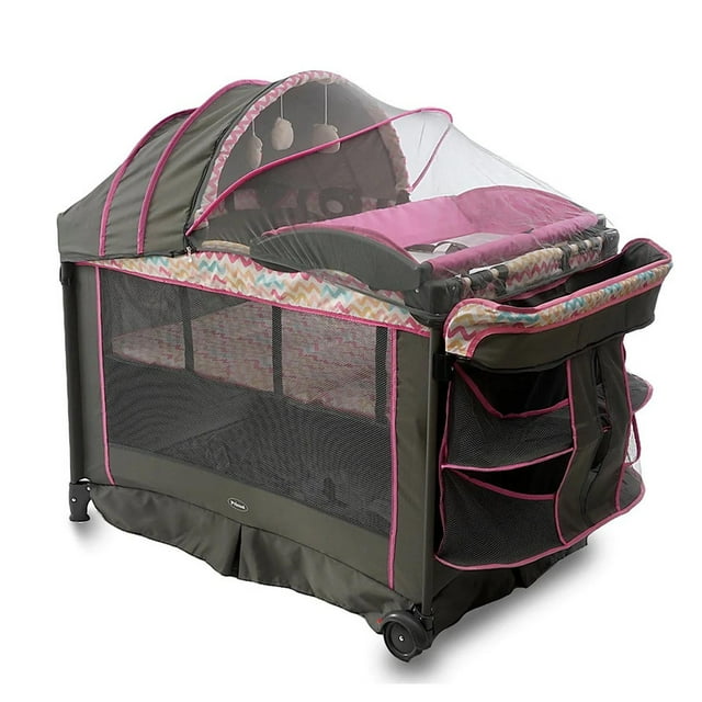 Cuna Corral Prinsel Mecedora Verona Rosa