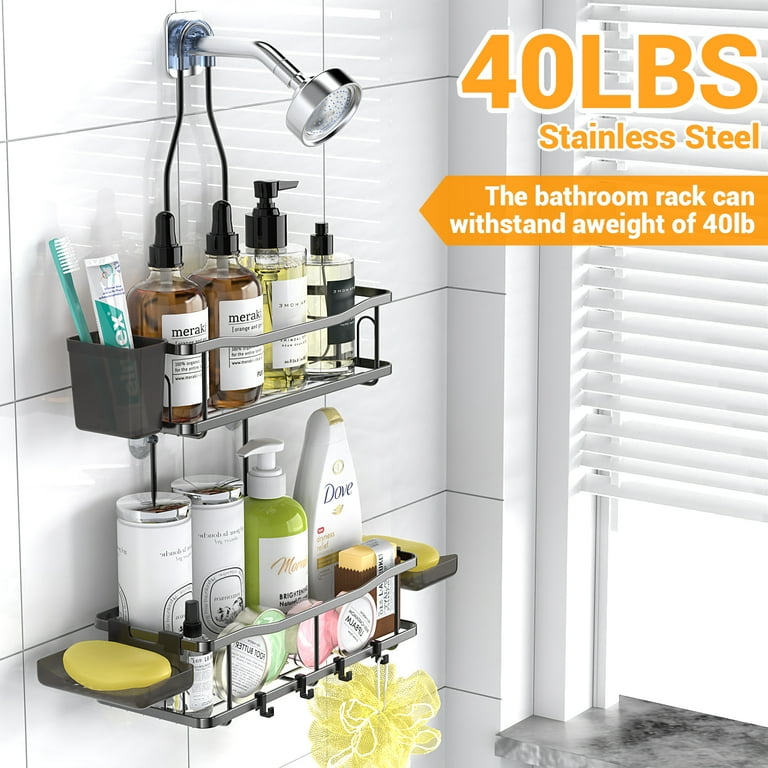 TINANA Hanging Shower Caddy, Rustproof Bathroom Organizer for