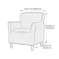 thumbnail image 3 of Stretch Club Chair Sofa Cover Polar Fleece Relax Armchair Slipcovers Single Seater Elastic Sofa Covers for Living Room Bar (B6 Footstool Cover), 3 of 7