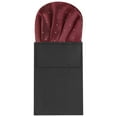 thumbnail image 1 of INSPIRE CHIC Men's Pre-Folded Polka Dots Round Pocket Square On Card for Suit Handkerchief Wine Red One Size, 1 of 4