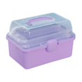 thumbnail image 3 of Boîtes de Rangement Transparentes 3 Compartiments Durables Organisateur Multi-Usage Violet, 3 of 8