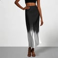 thumbnail image 2 of Turilly Summer Skirts for Women High Waist Satin Pencil Midi Skirt Slim Fit Office Business Casual Skirt, 2 of 7