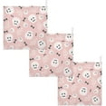 thumbnail image 7 of Dreamtimes 3 PCS Cute Pink Skull Bone Baby Muslin Washcloths, Happy Halloween Face Towel Burp Cloths Ultra Soft Absorbent Cotton Bath Wipes Towels for Newborn Boys Girls, 7 of 7