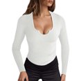 thumbnail image 1 of Haut pour Femmes, Tricot Décontracté en Tissu Extensible Doux, Hauts Décontractés pour Femmes, 1 of 6