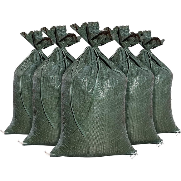Sandbaggy - Heavy Duty Empty Sandbags For Flooding (14" X 26") - Poly Sand Bags - Flood Barrier, Weight, Construction, Earth Bag Homes - Reusable, UV