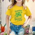 thumbnail image 2 of Shadoumai Kids st. Patricks Day Shirt Girls Boys Cute Print Long Sleeve T-Shirt Toddler Saint Patricks Day Outfits, 2 of 4