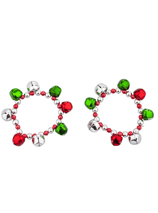 36 pieces Jingle Bell Bracelet 3pk 2ast Red/green W/bells Xmas