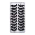 thumbnail image 2 of 10-Pair Eyelashes in 8D Dramatic Style, Wispy Cat Eye Volume Lashes Multipack, Reusable False Eyelashes for Makeup - I, 2 of 4