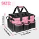 thumbnail image 4 of Carrito de limpieza, bolsas de limpieza grandes para amas de casa, organizador de suministros de limpieza con asa ampliamente utilizado, rosa, 4 of 5