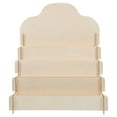 thumbnail image 1 of LEEYNEER Wooden Card Display Shelf Tiered Greeting Card Display Stand Wood Table Card Holder Vendor Display Rack For Cards Cosmetics  Stickers, 1 of 6