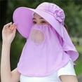 thumbnail image 3 of LEKODE Bucket Hats for Woman Sunhat Women Wide Brim Hats for Women Womens Sun Hat Fishing Hat Sun Hat Women Straw Hats for Women Purple One Size, 3 of 3