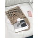 thumbnail image 5 of (Khaki)Women's Hollow Out Knit Tote Handbags Crochet Shoulder Bag, 5 of 5