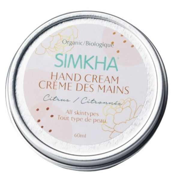 SIMKHA beauty Vegan and organic citrus Restorative handcream
