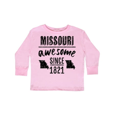 

Inktastic Missouri Awesome Since 1821 Gift Toddler Boy or Toddler Girl Long Sleeve T-Shirt
