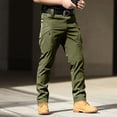 thumbnail image 5 of Meltox Men's Softshell Snow Ski Pants Waterproof Windproof Insulated Cargo Winter Army Green L, 5 of 8