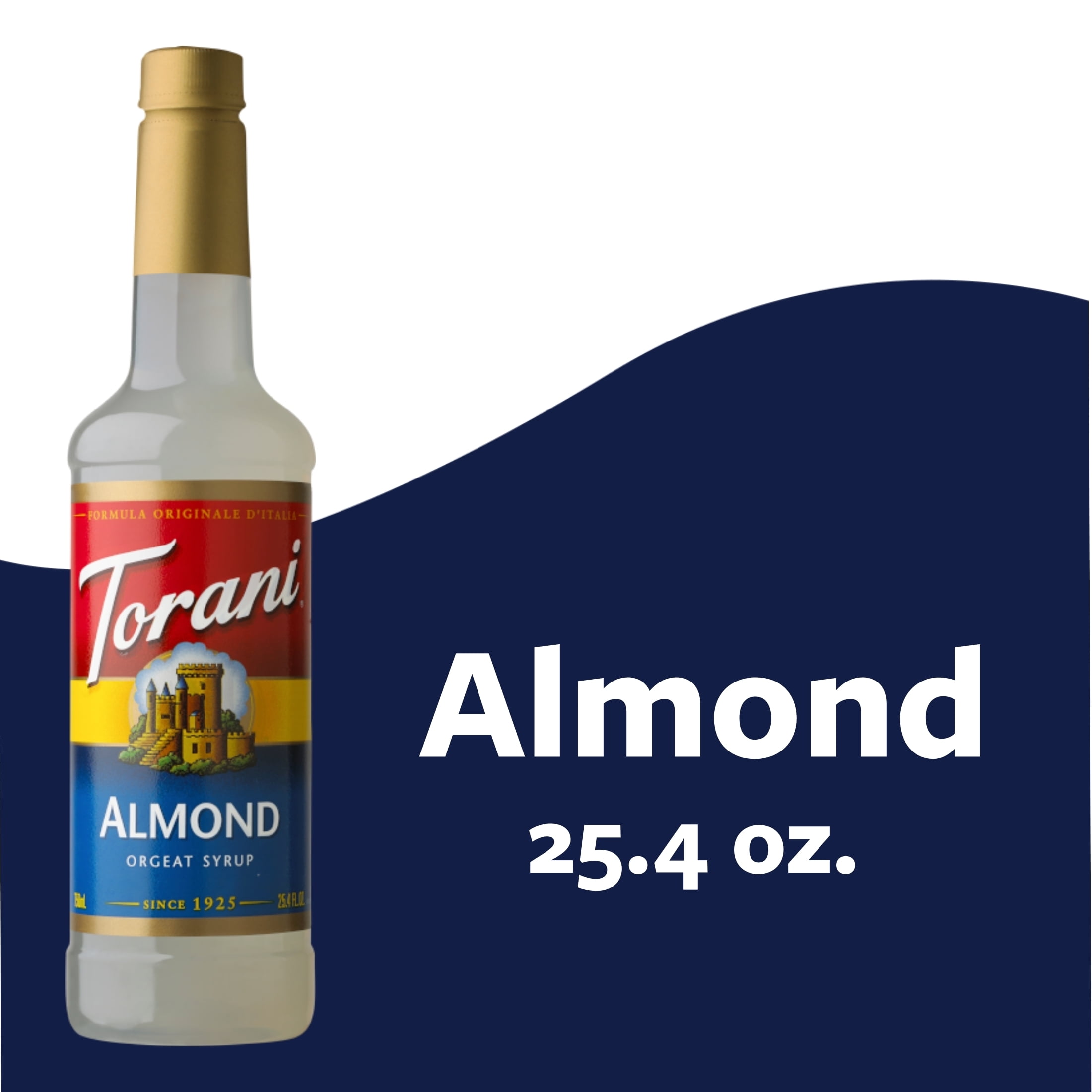 Torani Almond Flavoring Syrup, Coffee Flavoring, Drink Mix, 25.4 oz