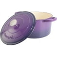 thumbnail image 3 of Artisan Round Enameled Cast Iron Dutch Oven, -Quart, Lavender, 3 of 8