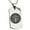 Silver, variant on Stainless Steel Uesugi Samurai Crest Engraved Dog Tag Pendant Necklace
