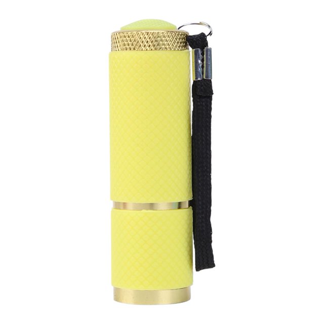 9LED Mini linterna Camping luz impermeable aleación de aluminio antorchas (amarillo)