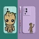 thumbnail image 5 of Case For VIVO IQOO 5 7 8 9 10 11 Pro 5G Z6 Z7 NEO3 5 5S 6 7 Colour Simple Liquid Silicone Case Cartoon Marvel Baby Groot, 5 of 5