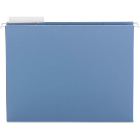 64021 Blue Hanging File Folders - Letter - 8.50" Width x 11" Length Sheet Size - 1/3 Tab Cut - Assorted Position Tab Location - 11 pt. - Blue - 25 / Box