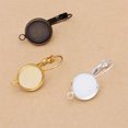 thumbnail image 4 of ziyahi Earring Setting Blank Base DIY Craft Jewelry Ear Stud Replacement Handicraft Making Finding Professional Silver Gold, 4 of 6