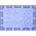 thumbnail image 1 of Ahgly Company Machine Washable Indoor Rectangle Oriental Blue Traditional Area Rugs, 2' x 4', 1 of 4