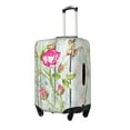 thumbnail image 2 of Daiia Vintage Wood Background with Floral Luggage Cover, Thickened Washable Travel Luggage Covers, Elastic Unique Baggage Covers for 18-20 inch Luggage-Small, 2 of 9