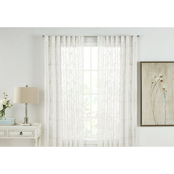 Sure Fit Francis Pocket Rod Drapery Panel Pair 54X84