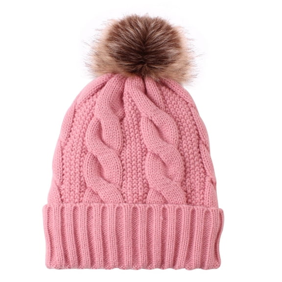 HNMKIU Warm Women Wool Knitted Baseball Caps Fashion Keep Hemming Stylish Winter Hats