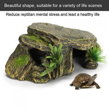 Hideout House Turtle Tank Reptisoil Lizard Tank Accessories Turtle ...