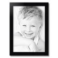 thumbnail image 2 of ArtToFrames 16" x 23" Satin Black Step Lip Picture Frame, 16x23 inch Black Wood Poster Frame (WOM-1452), 2 of 7