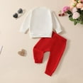 thumbnail image 4 of Tiweut Casual Kids Outfits Valentine's Day Heart Print Hoodie and Pants 2 Piece Suit Set, 4 of 9