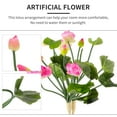 thumbnail image 3 of FENGGUIQU 2Ud Flor Artificial Rosa De Loto Ideal Para De Y Espacios Personales, 3 of 6