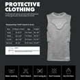 thumbnail image 2 of TUOY Youth Kids Padded Protective Shirts Chest Rib Protector Vest(Grey-XLarge), 2 of 13
