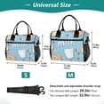 thumbnail image 4 of FORMRS Insulated Lunch Bag Unisex Large Capacity with Shoulder Strap, Milk and Cookies, 4 of 6