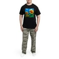 thumbnail image 5 of CafePress - Sunflowers Painting Pajamas - Men's Dark Loose Fit Cotton Pajama Set, 5 of 7