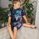thumbnail image 4 of Fotbe Purple Sky Wolf Pijama Estampada de 2 Piezas para Niños – Ropa de Dormir de Manga Corta Cómoda para Niños y Niñas, Camiseta y Shorts de Algodón-Small, 4 of 6