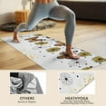 thumbnail image 4 of White Butterfly Flower Dot Pattern Hot Yoga Mat Towel Non Slip for Hot Yoga - Quick-Drying Yoga Mat Cover with 4 Corner Pockets with Travel Bag - Hot Yoga Towel Non Slip 70"x26", 4 of 6