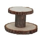 thumbnail image 2 of Torre para magdalenas, soporte de exhibición para postres, decoración del hogar de madera, artesanías de madera rústica, MESA CENTRO de MESA, vajilla, 2 niveles pequeño, 2 of 9