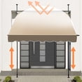 thumbnail image 2 of Denest Patio Awning Retractable Awning Sunshade Shelter 6.5-10ft Height Adjustable, 2 of 21