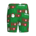 thumbnail image 2 of Haiem Cute Santa Men's Pajama Short with Soft Woven Cotton Elastic Waistband Sleep Short-Small, 2 of 9