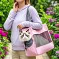 thumbnail image 4 of Pet Tote Carrier Bag with Head Opening, Breathable Mesh Window Cat Dog Travel Bag for Small Pets, Portable Carrying Bag for Outdoor Use, 4 of 6