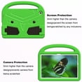 thumbnail image 2 of Portable Heavy Duty Kids Case for Samsung Galaxy Tab A9 Plus 11" 2023, EVA Shockproof Armor Military Grade Lens Protection Case with Kids Friendly Handle Foldable Stand Bracket Case, Green, 2 of 9