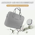 thumbnail image 4 of Stillithou Laptop Bag, 13.3 Inch Waterproof Anti-Scratch Shockproof Silicone laptop tote bag for women, Office Work Travel, Light Grey, 4 of 7