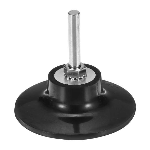 Uxcell 3" Disc Pad Holder Quick Change Discs 1/4" Shank Holder Mandrel for Die Grinder Sanding Discs, Black