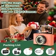 thumbnail image 4 of W&O Q5 4K Digital Camera, 180° Flip Screen Point and Shoot Camera with Ring Light, SD Card, Orange, 4 of 7